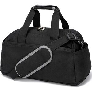 👉 Women Black Small 14 inch Mini Duffel Carry On Lightweight Small Duffle Bags